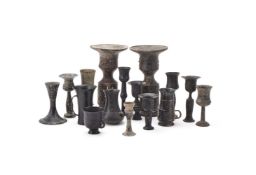 A group of Longshan black pottery Neolithic vessels
