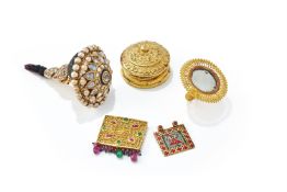 A group of five pieces of Indian jewellery