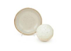 A Chinese blue and white qingbai celadon glazed cosmetic box and cover