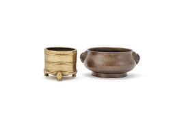 A Chinese bronze censer