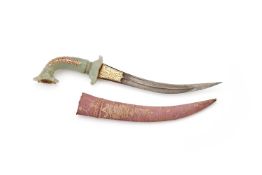 A Indian jade hilted dagger