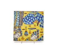 A Safavid Cuerda Seca Tile