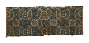 A Chinese silk bolt fragment sutra cover