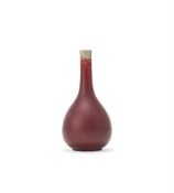 A Chinese flambé glazed bottle vase
