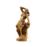 A SMALL TERRACOTTA SCULPTURE OF ARIADNE, DATED 1832