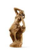 A SMALL TERRACOTTA SCULPTURE OF ARIADNE, DATED 1832