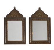 A PAIR OF QAJAR INLAID FRAMES, 19TH CENTURY