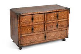 A WALNUT AND INLAID TABLE CABINET, LATE 17TH CENTURY