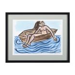 λ EILEEN COOPER (BRITISH B.1953), WOMAN IN A BOAT