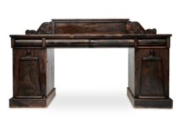 A VICTORIAN MAHOGANY SIDEBOARD, POSSIBLY SCOTTISH, CIRCA 1840
