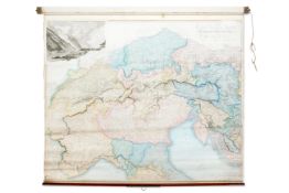 Ɵ ARROWSMITH, A. MAP OF THE ALPINE COUNTRY IN THE SOUTH OF EUROPE, 1819