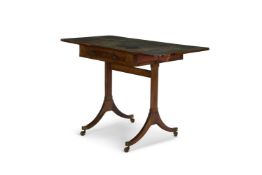 A REGENCY MAHOGANY DROP-LEAF WRITING-TABLE, EARLY 19TH CENTURY