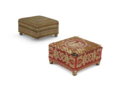 A REGENCY NEEDLEWORK FOOTSTOOL, EARLY 19TH CENTURY