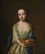 CIRCLE OF JAMES FELLOWES, PORTRAIT OF MARY DAVIES, WIFE OF ROBERT-HUGHES AS A GIRL