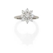 TIFFANY & CO., A DIAMOND 'BLOSSOM' RING