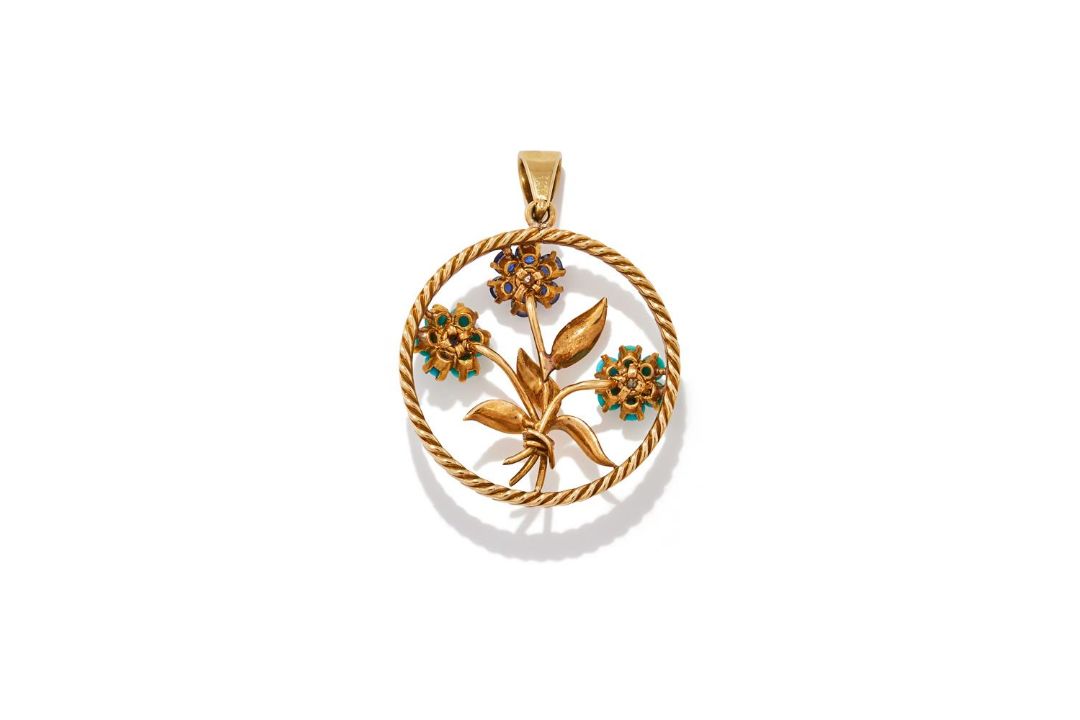 VAN CLEEF & ARPELS, A GEM SET CHARM PENDANT - Image 2 of 2