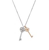 TIFFANY & CO., A DIAMOND 'HEART KEY' PENDANT