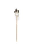 A LATE 19TH CENTURY NATURAL PEARL STICKPIN