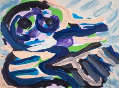 λ Karel Appel (1921-2006) Sitting In A Landscape