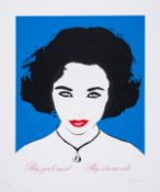 λ Bambi (b.1982) Big Girls Need Big Diamonds (Liz Taylor Blue)