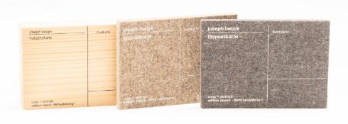 λ Joseph Beuys (1921-1986), Filzpostkarte and Holzpostkarte