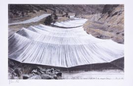 λ Christo (1935-2020) Over The River, Project V, 1992