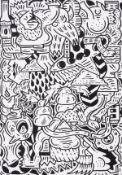 λ Sam Cox aka Mr Doodle (b.1994), Untitled