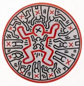 Keith Haring (1958-1990) Untitled (Ceramic Plate)