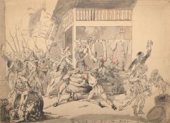 ISAAC CRUIKSHANK (SCOTTISH 1764-1811), THE MARKET EVACUATED
