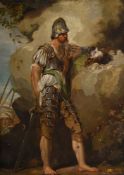 ATTRIBUTED TO JOHN HAMILTON MORTIMER (BRITISH 1740 - 1779), SOLDIER HOLDING A SEVERED HEAD
