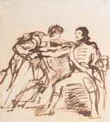 SIR DAVID WILKIE (SCOTTISH 1785-1841), COMPOSITION STUDY FOR THE CHELSEA PENSIONERS