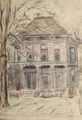 MALVIN MARR ALBRIGHT (AMERICAN 1897-1983), UNTITLED (A HOUSE IN MAPERVILLE)
