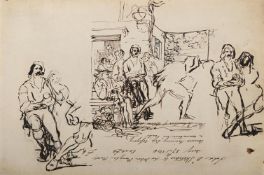 SIR DAVID WILKIE (SCOTTISH 1785-1841), POSSIBLY A STUDY FOR THE BANQUET AT MILNWOOD