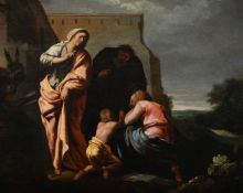 FOLLOWER OF CLAES CORNELISZ MOEYAERT, THE PROPHET ELISHA AND THE WIDOW WITH HER TWO SONS