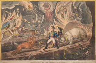 JAMES GILLRAY (BRITISH 1756-1851), THE VALLEY OF THE SHADOW OF DEATH