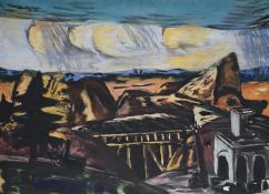 ‡ MAX BECKMANN (GERMAN 1884-1950), GROSSER STEINBRUCH IN OBERBAYERN (LARGE QUARRY IN UPPER BAVARIA)