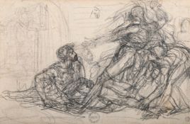 ‡ ANNE-LOUIS GIRODET-TRIOSON (FRENCH 1767-1824), STUDY FOR THE DEATH OF PYRRHUS