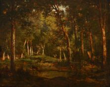 ‡ THÉODORE ROUSSEAU (FRENCH 1812-1867), LA MARE AUX BICHES