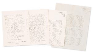 λ Peake (Mervyn) 1911-1968) English writer, artist, poet & illustrator . 2 Autograph Letters …