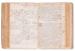 θ Profusely annotated.- New Testament, Greek. Novi Testamenti libri omnes, profusely annotated in …