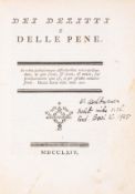 θ Criminology.- Beccaria (Cesare) Dei Delitti e delle Pene, first edition, Livorno, Marco …