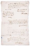 Banking.- Early cheques.- Clayton & Morris, bankers. Group of 14 early cheques, and 16 other items …