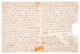 Garrick (David ) Autograph Letter signed to Dorothy Boyle, countess of Burlington, 1749, relating …