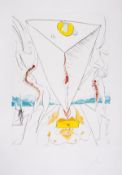 λ Salvador Dalí (1904-1989) Philosopher Crushed by the Cosmos (Field 74-12A; M&L 642)