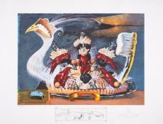 λ Salvador Dalí (1904-1989), L'ativisme desoxyribonucléique, from Les Dîners de Gala (Field 77-5H; …