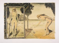 λ Paul Delvaux (1897-1994) La Plage (Jacob 60)