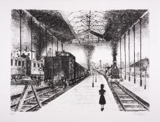 λ Paul Delvaux (1897-1994) La Gare (Jacob 51)