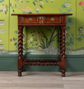 A RARE CHARLES II YEW WOOD SIDE TABLE, CIRCA 1670