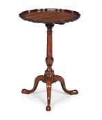 A GEORGE III MAHOGANY PIE CRUST TRIPOD TABLE, CIRCA 1760
