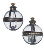 A PAIR OF SMALL 'ORIGINAL GLOBE' LANTERNS, BY JAMB, CONTEMPORARY